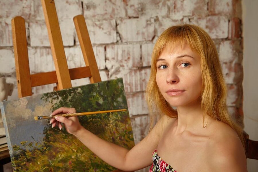 Malířské plátno patří mezi důležitou součást malování